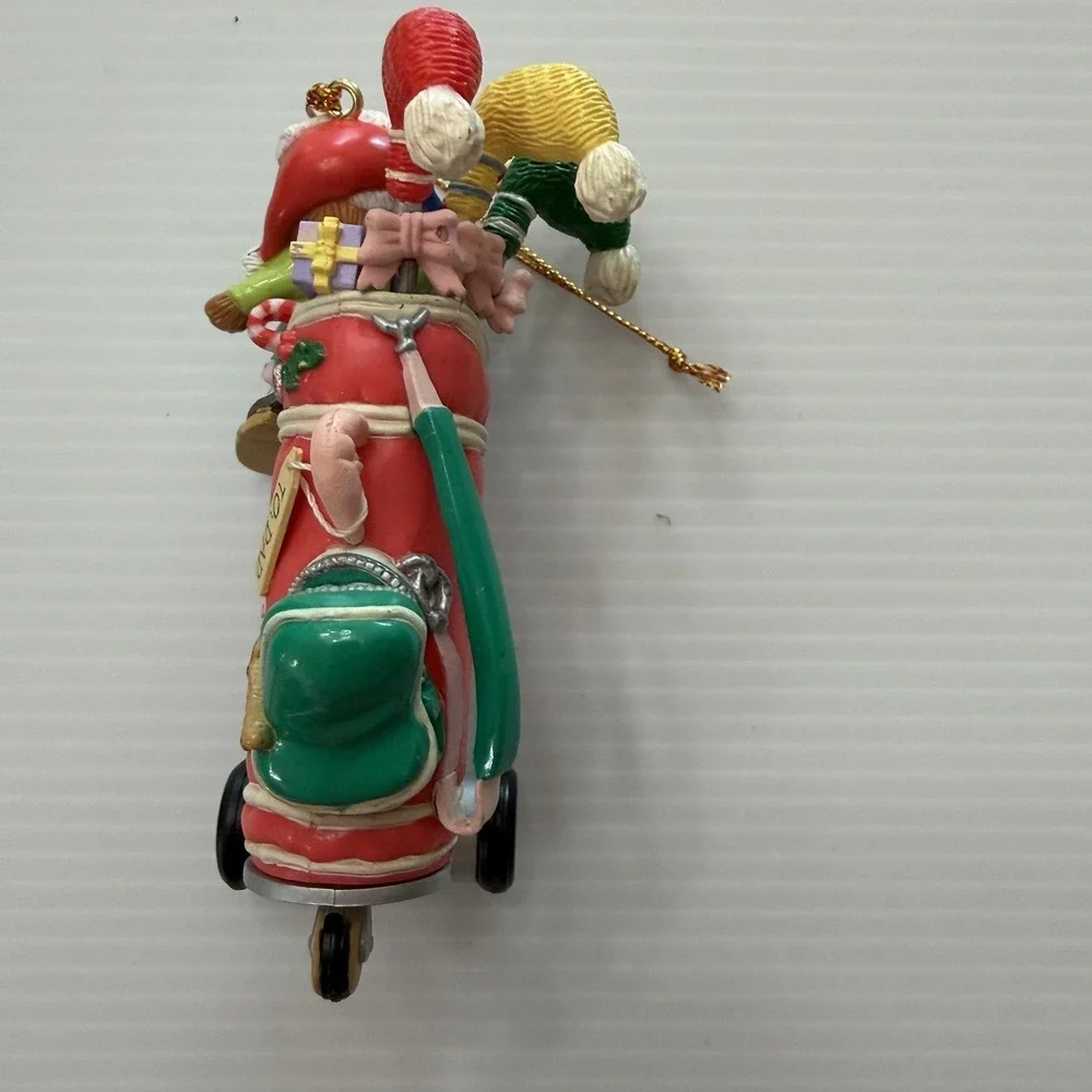 Vintage Dad Golfer Christmas Ornament Golf Bag Holiday Tree